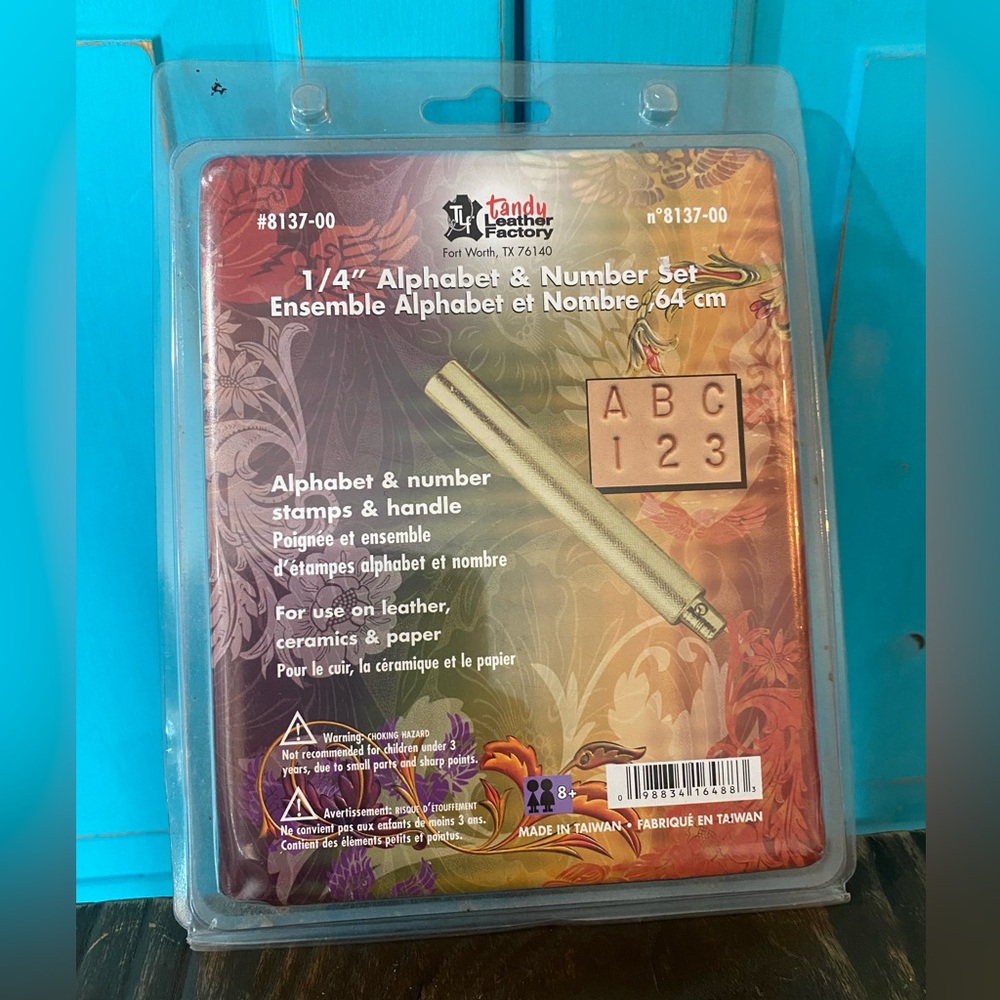 Tandy Leather Factory Alphabet Stamp Kit New in Box NIB Craft Supplies Leather